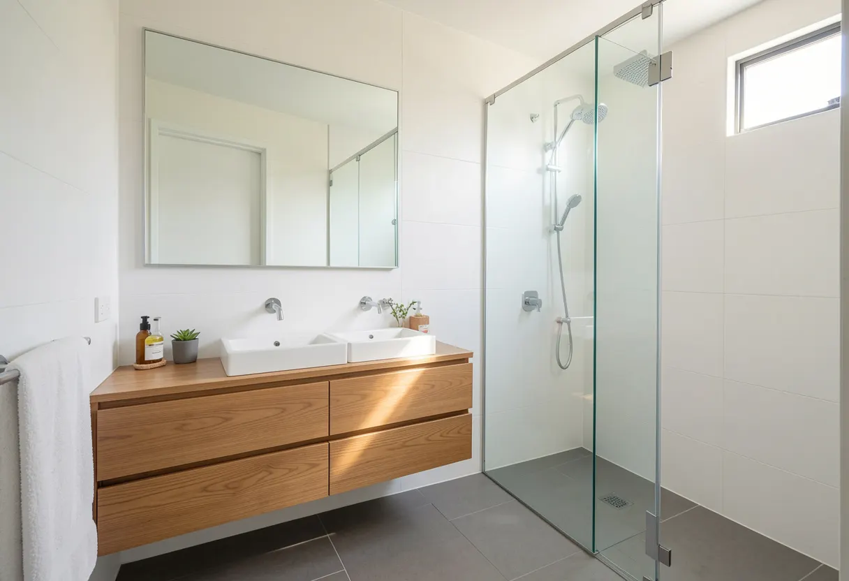 Local renovation team on site for a bathroom renovation in Cordeaux Heights