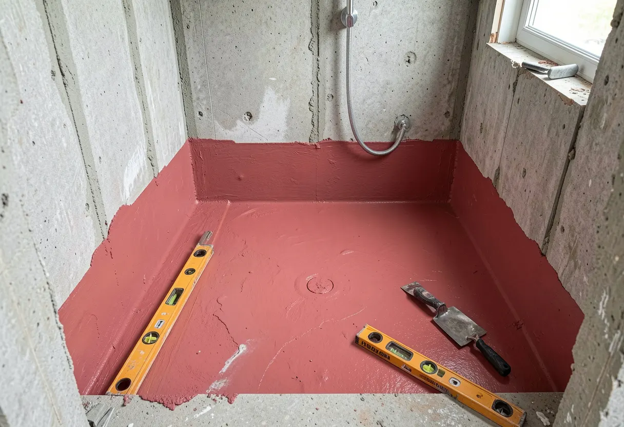 AS 3740 compliant waterproofing during a bathroom renovation in Corrimal