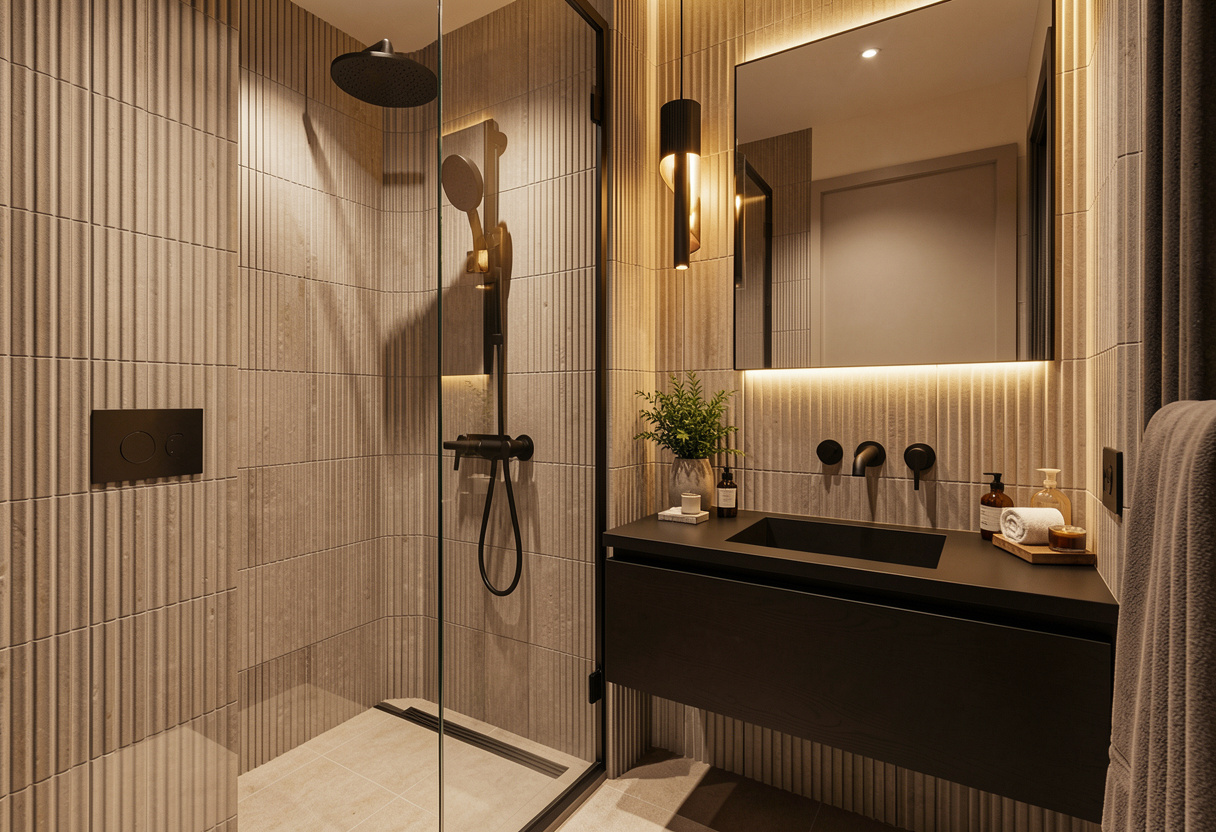 Newly renovated ensuite bathroom in a Figtree home, Wollongong