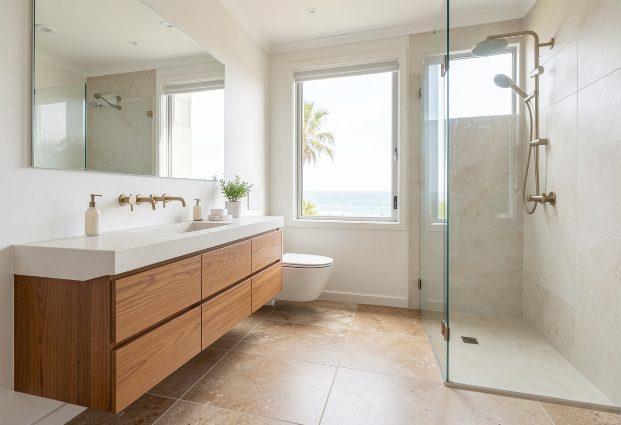 Waterproofing and compliance work during a Figtree bathroom renovation
