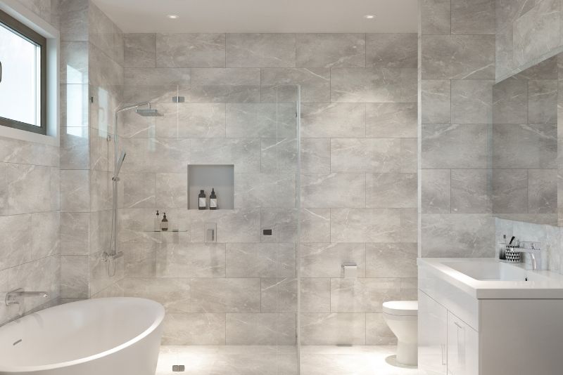 clean and minimalistic bathroom design
