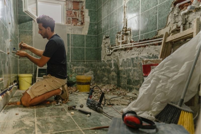 A complete bathroom renovation