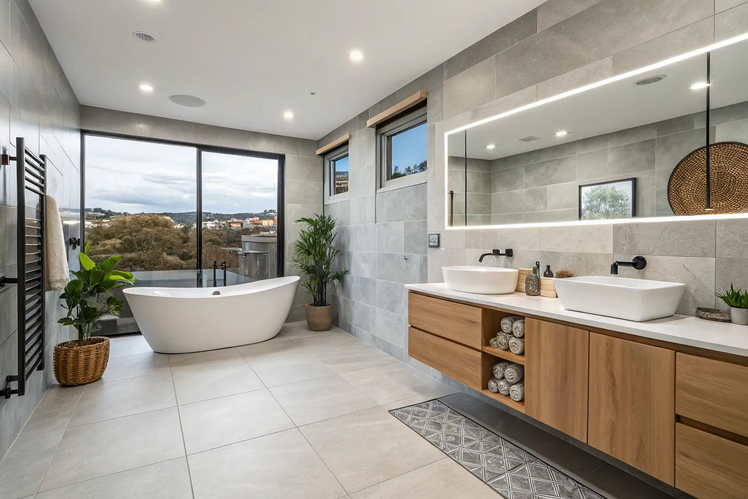 Freshly completed waterproofed bathroom